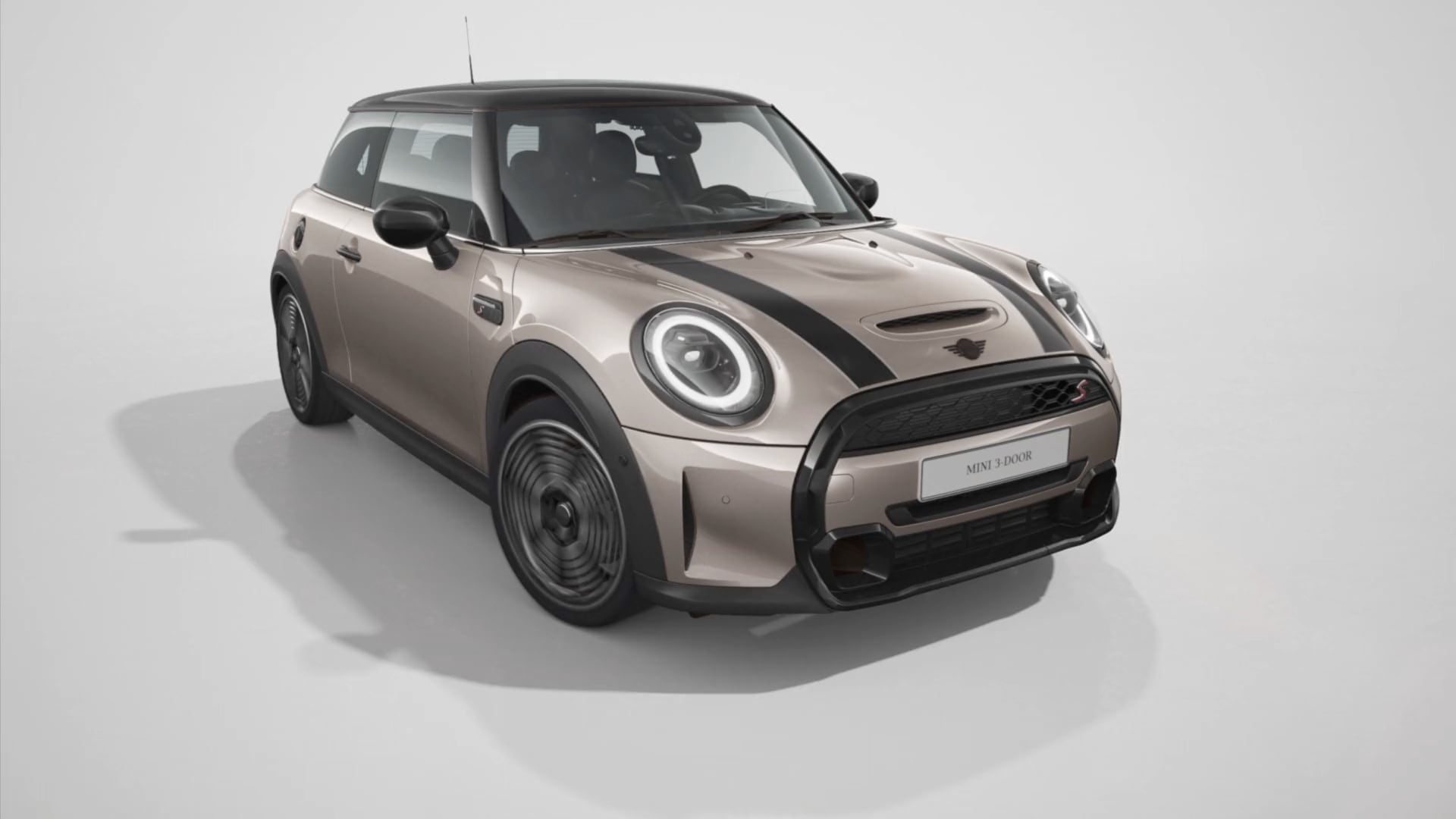 MINI 3 door – Frontansicht – grau und schwarz