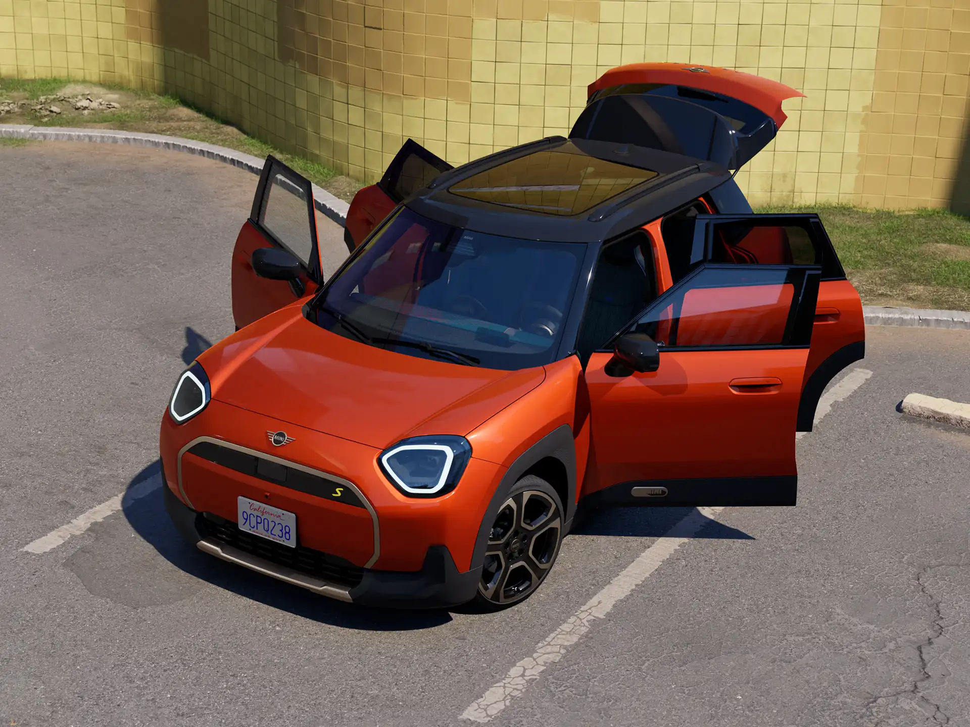 MINI Aceman Electric – Portières ouvertes
