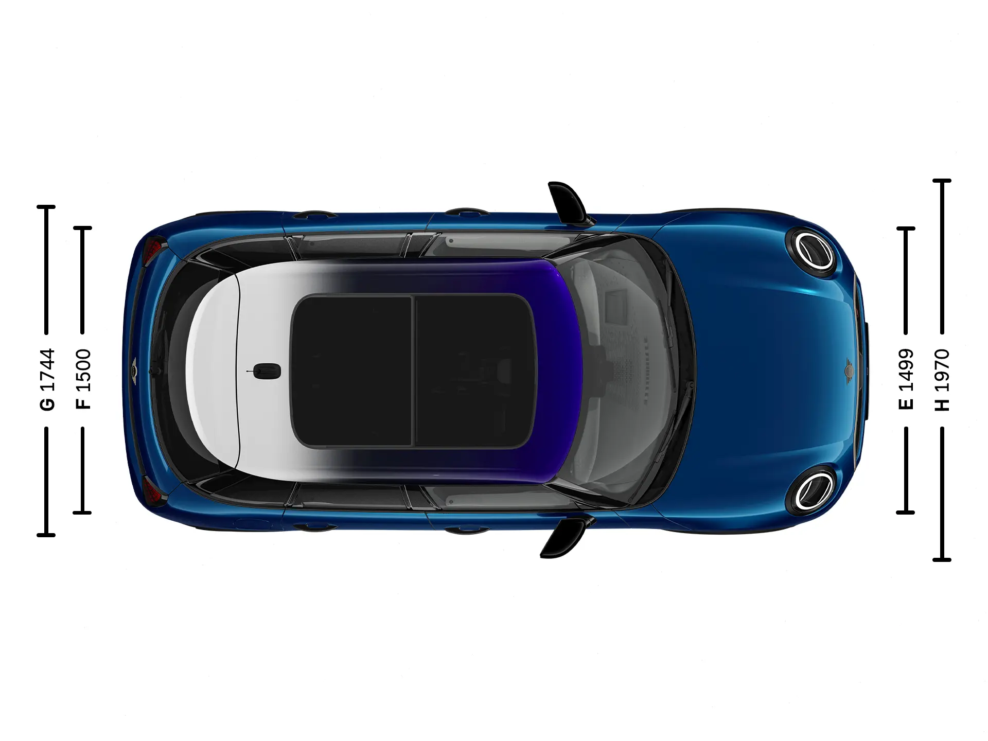 MINI Cooper 5 Porte- Dimensioni Capote