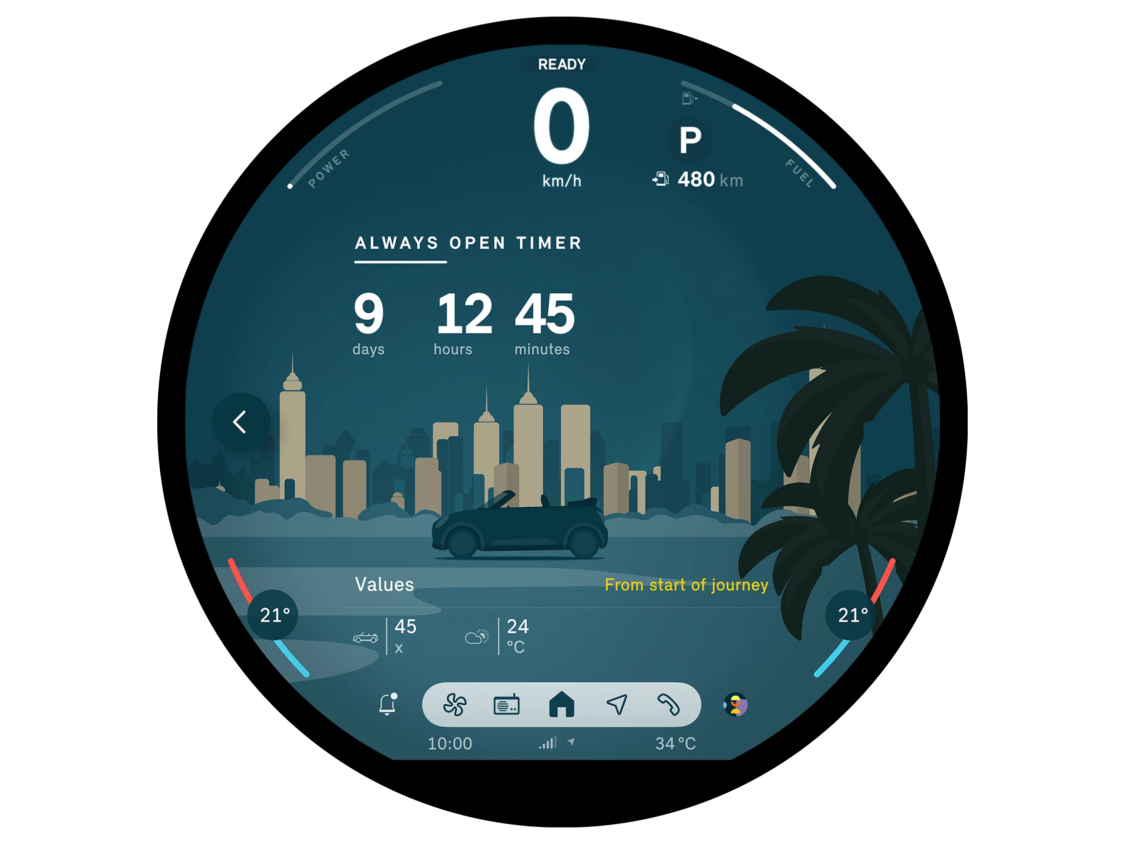 MINI Cooper Cabrio – Always Open Timer App
