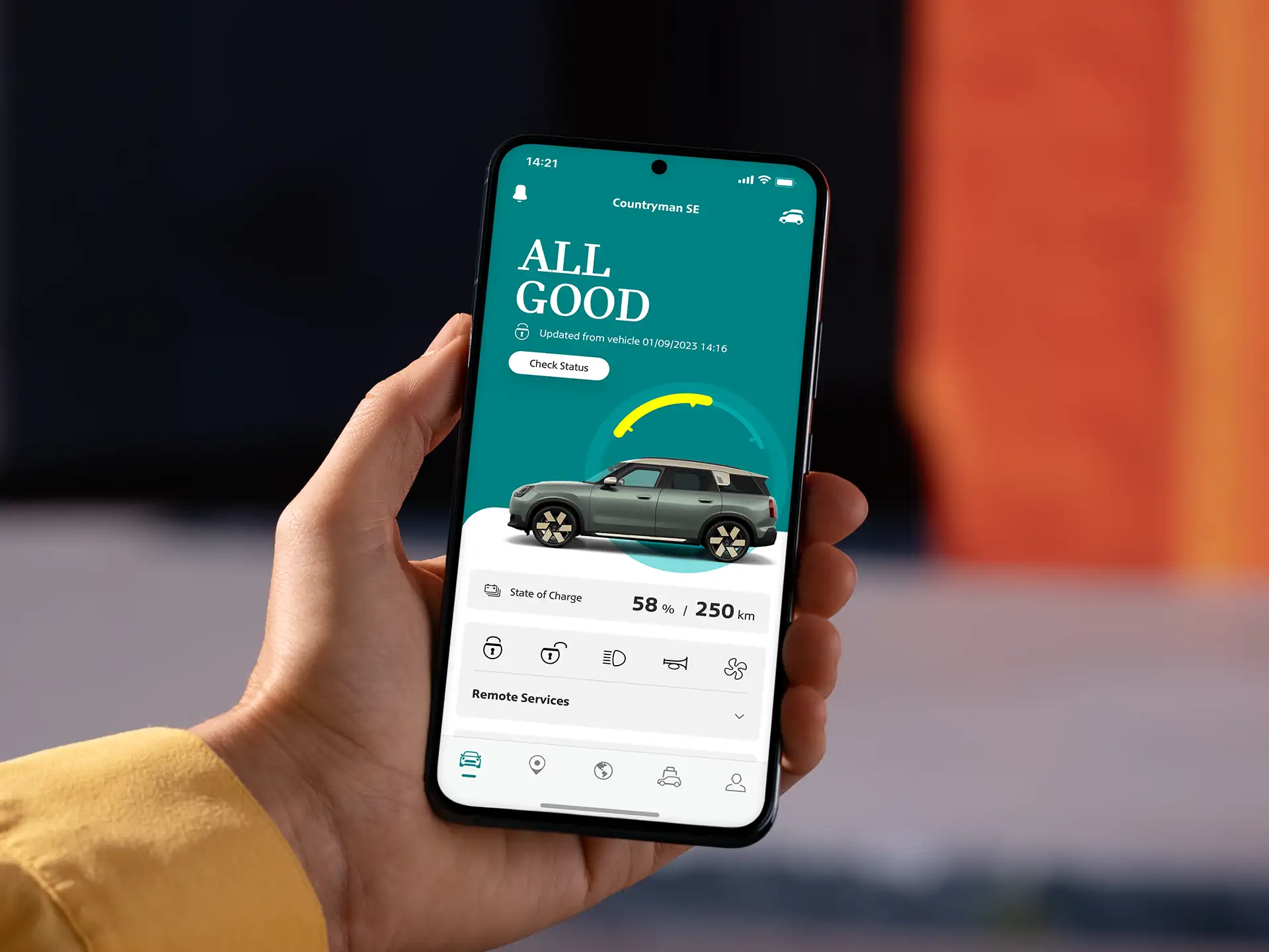 MINI Countryman Electric – MINI App
