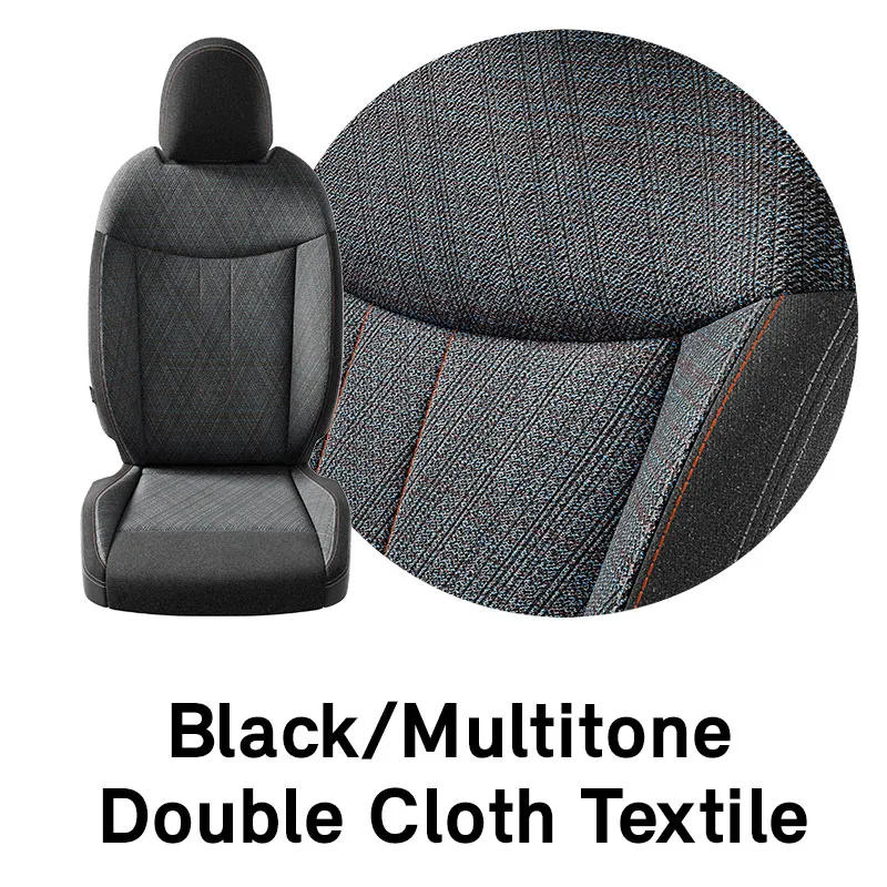 MINI – Ausstattung – Textil Double Cloth Schwarz/Multitone
