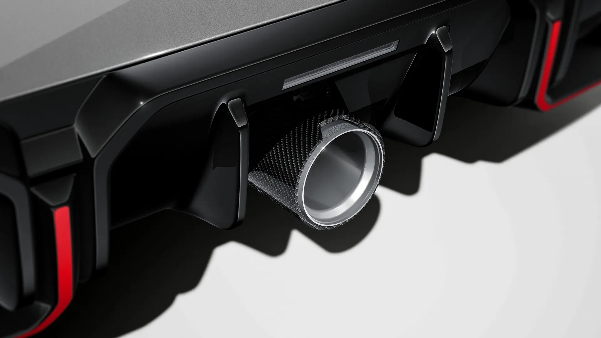 Accessori JCW - diffusore posteriore JCW nero lucido.