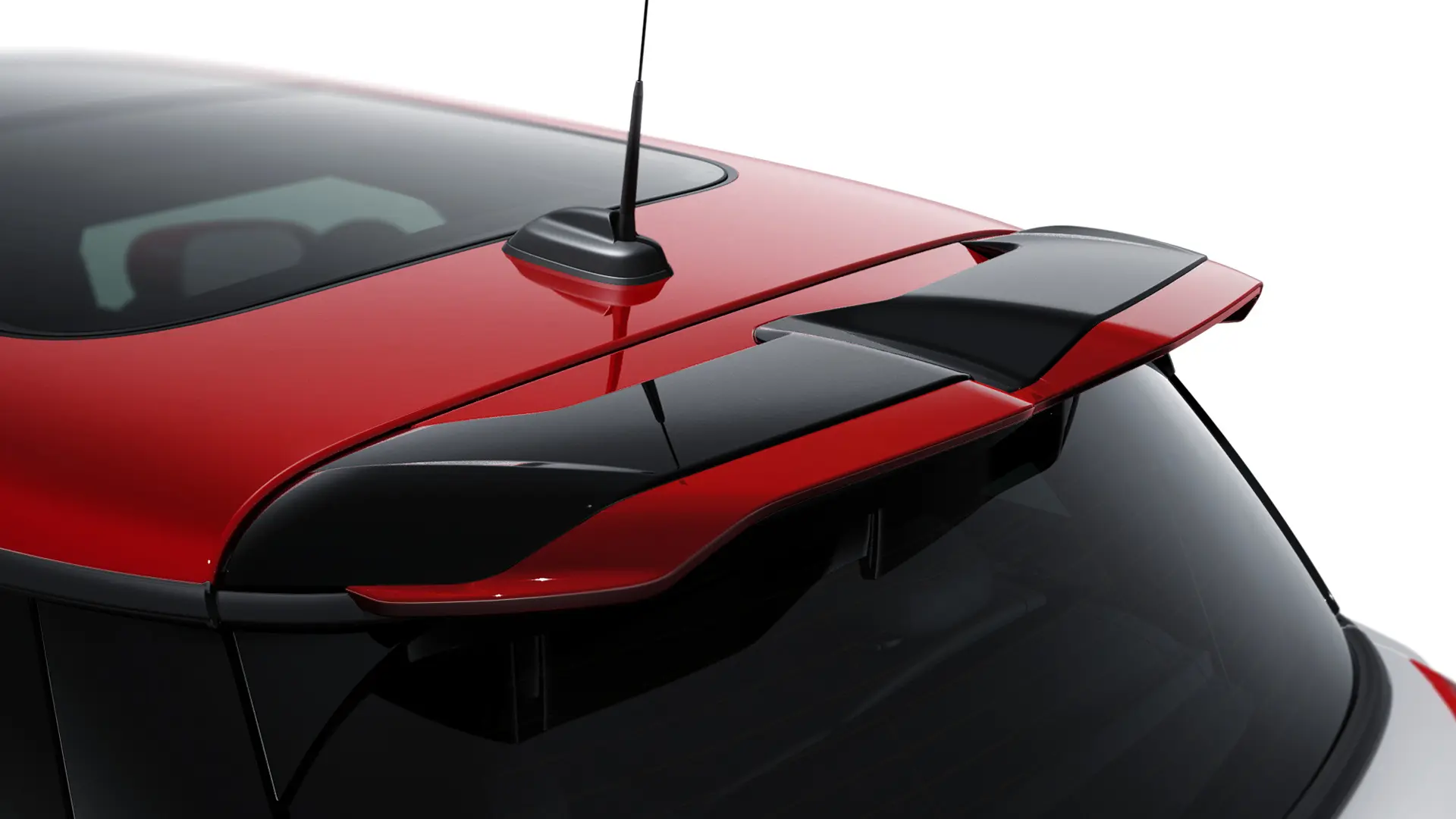 Accessori JCW - Attacchi per Spoiler da tetto JCW in Chili Red