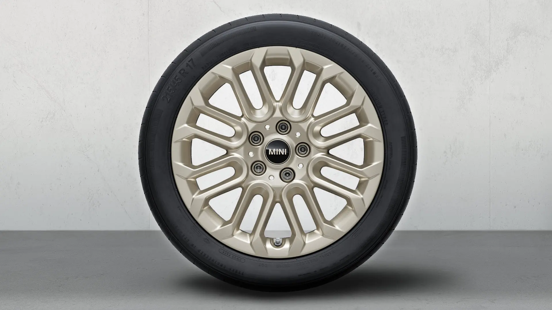 Cerchio in lega MINI da 17" U Spoke 956 Vibrant Silver, ruota invernale completa