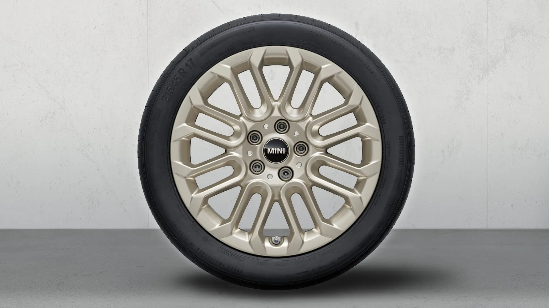 Cerchio in lega MINI da 17" U Spoke 956 Vibrant Silver, ruota invernale completa