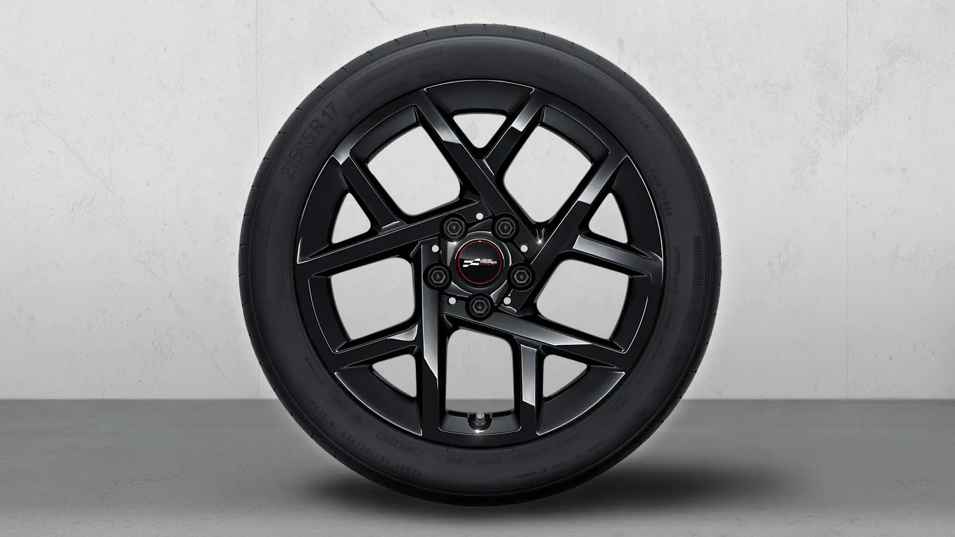 Cerchio in lega John Cooper Works da 17" Sprint Spoke stile 957 per ruota invernale completa in Jet Black.