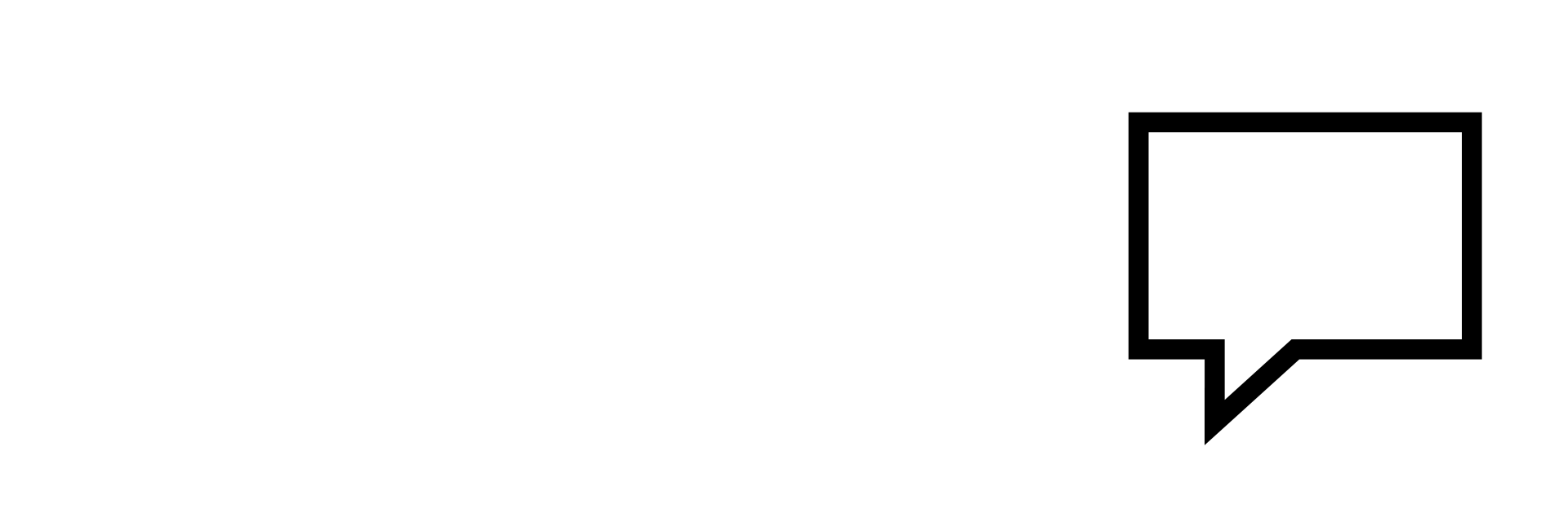 Quadratisches Sprechblasen-Icon