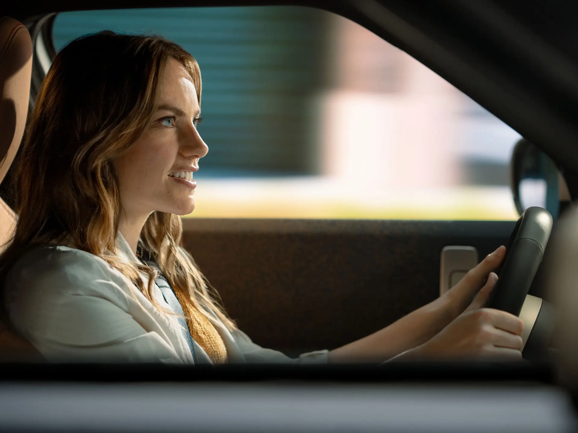 Donna al volante.