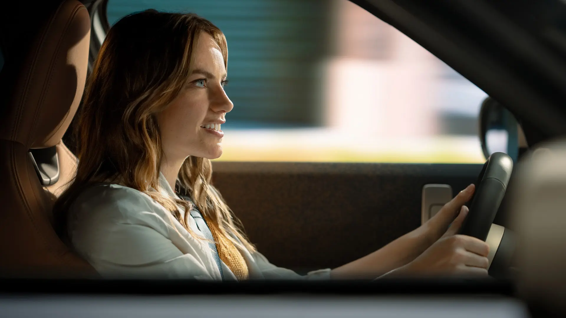 Donna al volante.