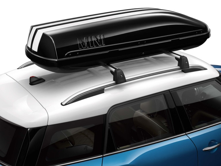 MINI roof box – surf board and ski box – black