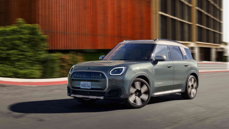 MINI Countryman driving on road