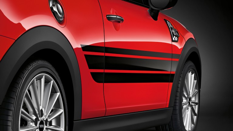 JOHN COOPER WORKS SIDE STRIPES NOIRES