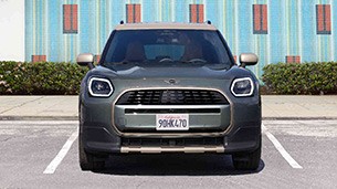 MINI Countryman in parking spot front view