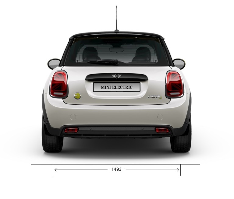 MINI 3 door Cooper SE – vue latérale – dimensions