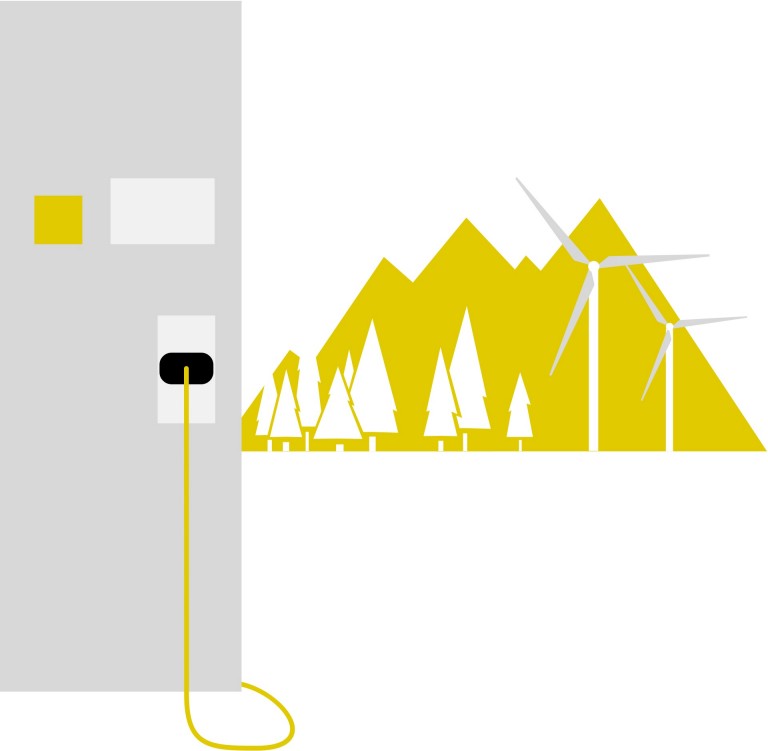 elettromobilità mini – ricarica – illustrazione