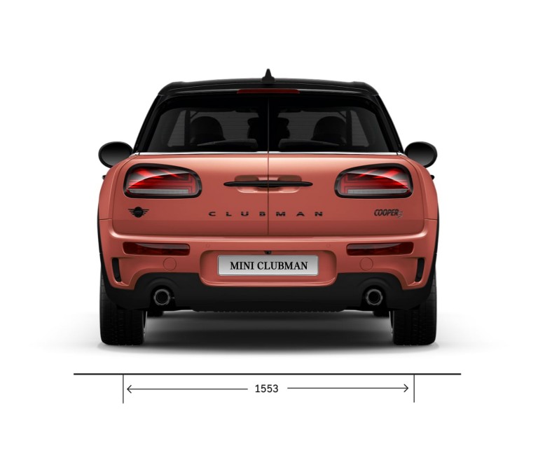MINI Cooper – vista posteriore – dimensioni