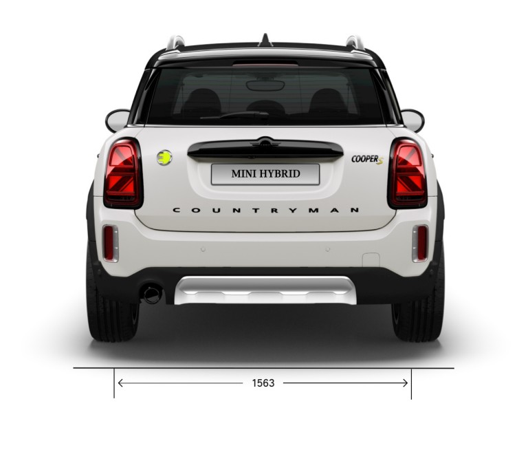 MINI Cooper SE Countryman All4 – vista posteriore – dimensioni