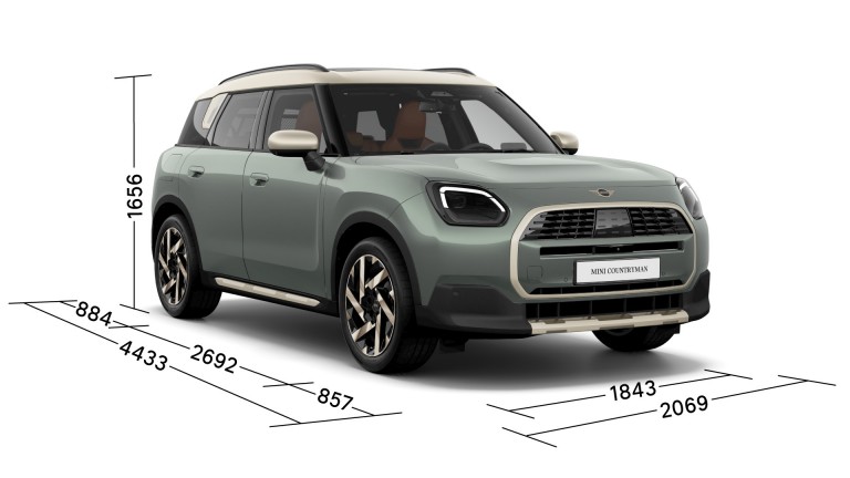 MINI Countryman - dimensioni - tre quarti